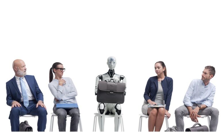 IA VS Humain dans salle dattente Depositphotos