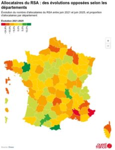 carte de france Ouest France