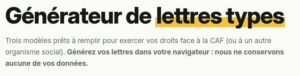 lettres type